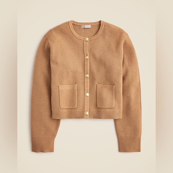 NWOT J. Crew Heather Acorn Emilie Sweater Lady Jacket Size...